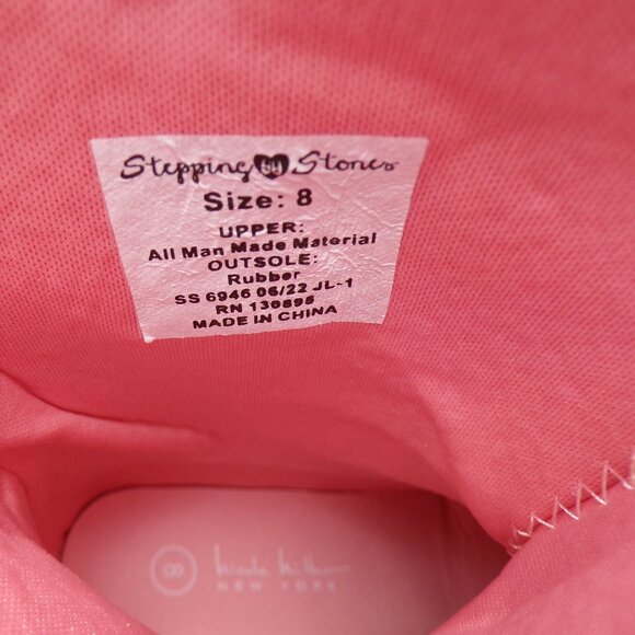 Dusty Pastel Pink Floral Embroidered Western Toddler Cowgirl Boots NWT Defect - Picture 8 of 9